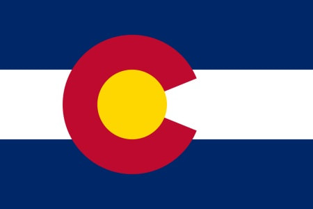 Colorado State Flag, serviced by Burial Life Quotes, Kasey Geyer Insurance Services