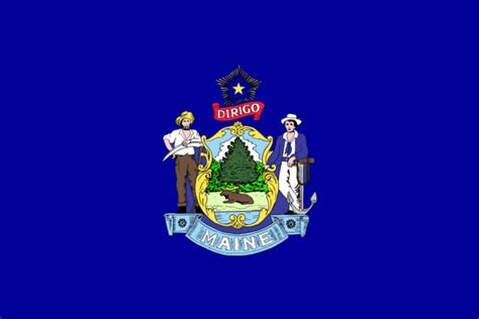 State of Maine Flag, now covered by Burial Life Quotes, Kasey Geyer Insurance Services